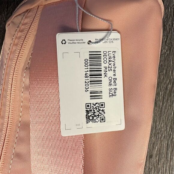 Lululemon Everywhere Belt Bag 1L Deco Pink Unisex Adjustable Strap - Picture 5 of 6